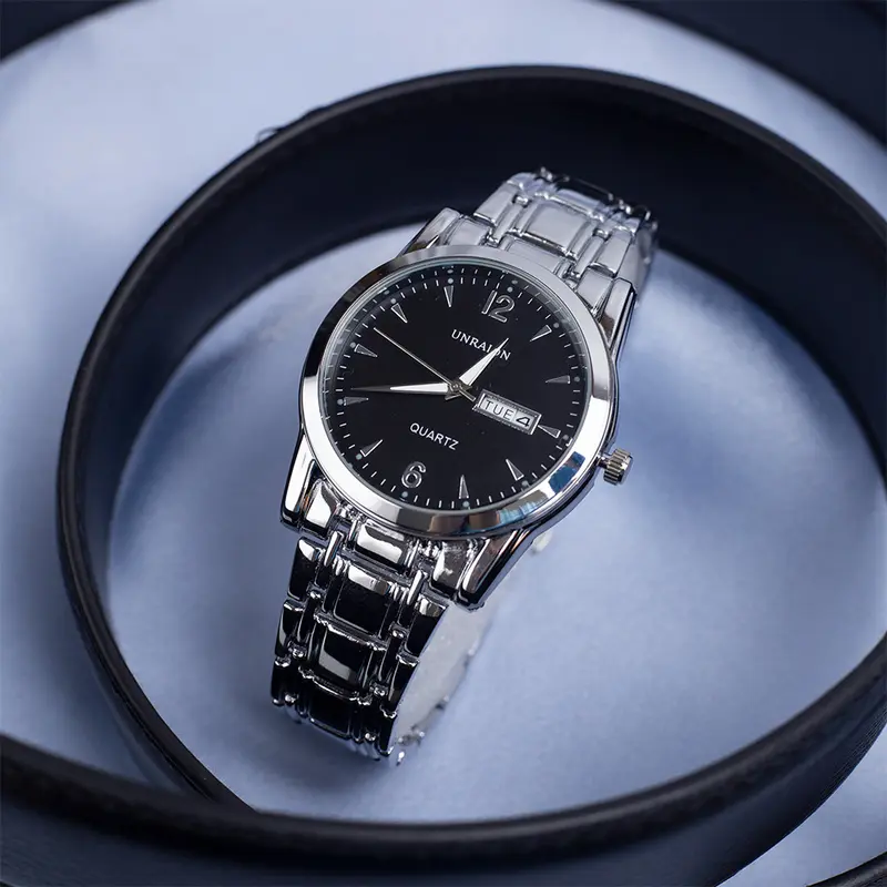 Set Thắt Lưng Nam Kèm Đồng Hồ Nam Combo Dây Nịt Nam Quà Tặng Ý Nghĩa Sang Trọng Titan 2