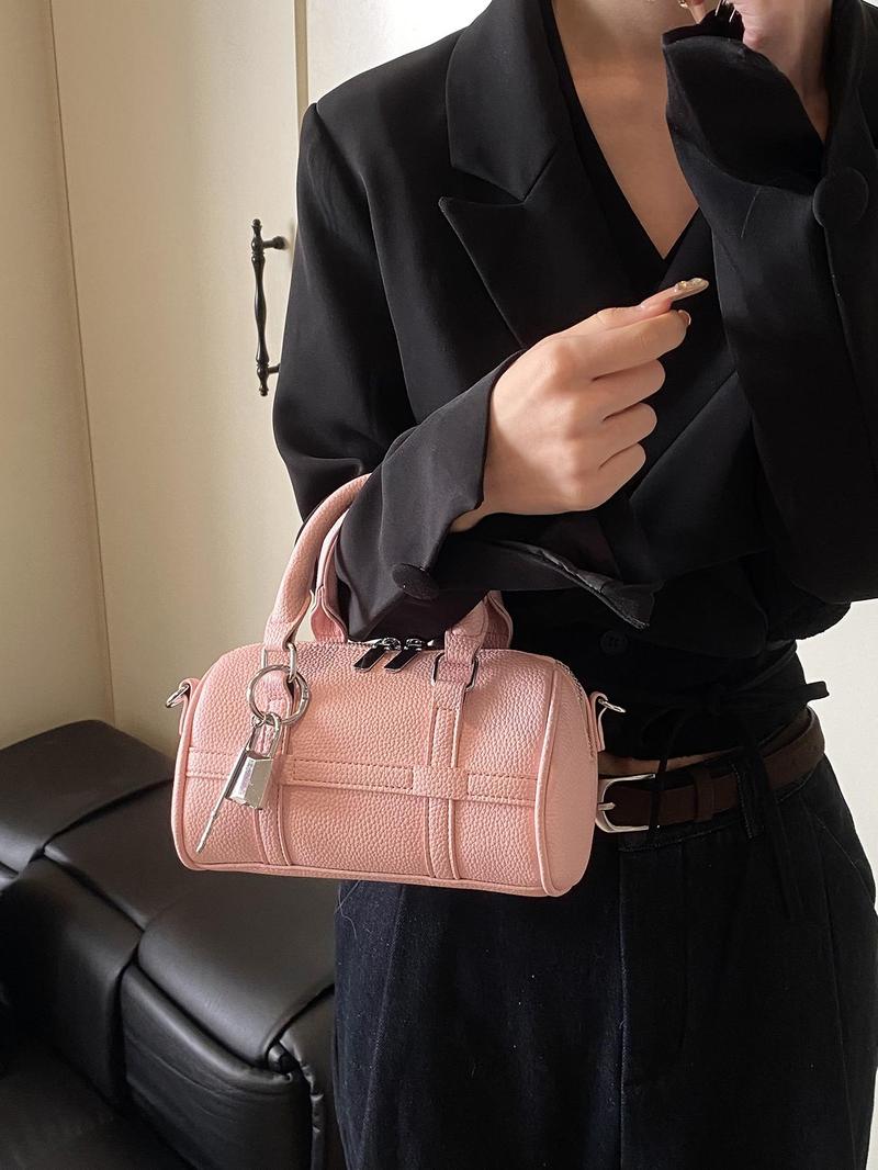 Product Introduction of Women's Elegant Handbag, Fashionable Solid Color Crossbody Bag for Daily Used, Casual Trendy Versatile High-quality Daily Commuting Bag 6