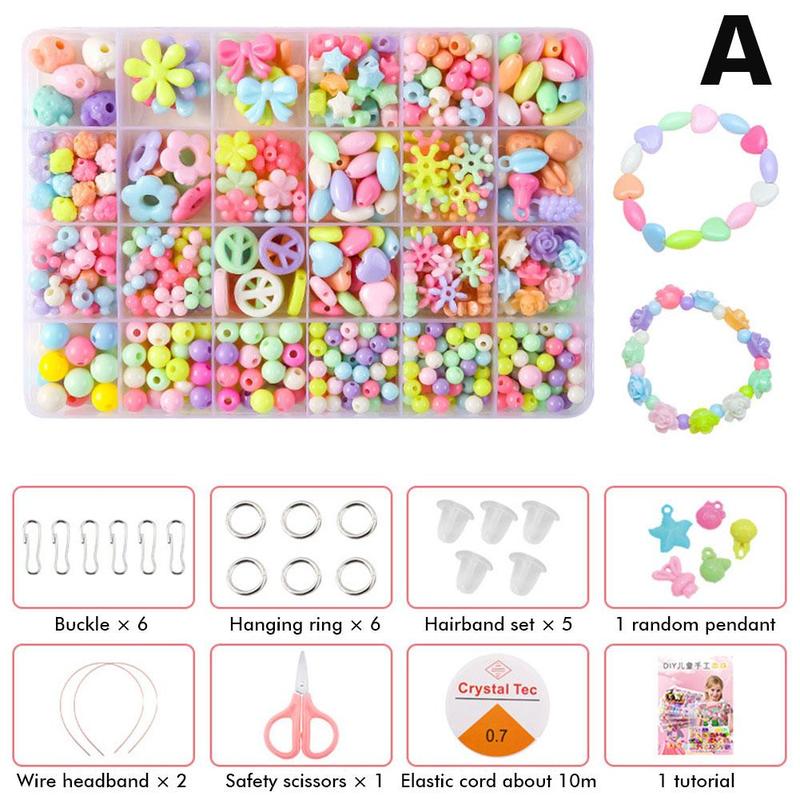 Product Introduction of Kit Gelang DIY Kanak-kanak, 24 Grid, Set Lengkap, Untuk Kanak-kanak, Set Gelang DIY, Set Manik DIY, S7B5 27