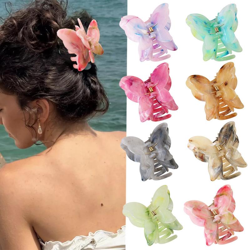 Product Introduction of ED - 6.5CM JEPITAN RAMBUT BUTTERFLY MARBLE FASHION KOREAN PREMIUM / JEDAI KUPU KUPU GLOSSY DOUBLE WINGS 3