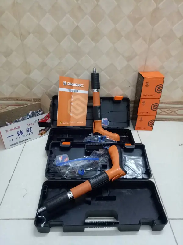 Súng Bắn Đinh, Máy Bắn Đinh Hạt Nổ Mẫu mới 2022 Bắn Đinh Bê Tông ( Tặng Kèm 20 Đinh ) 6