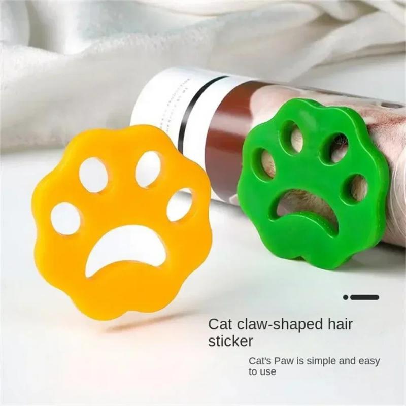 1/2/4/5Pcs Penghilang Bulu Kucing Menghilangkan Bulu Halus dari Pakaian Pengering Bulu untuk Anjing dan Kucing Aksesoris yang Dapat Digunakan Kembali Penghilang Bulu Hewan Peliharaan untuk Mesin Cuci