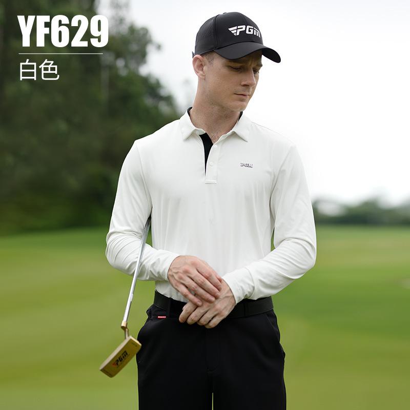 [PGM] Golf Clothing Men's Long-Sleeved T-shirt Autumn and Winter Sports Menswear Clothing Polo Shirt Polo Collar Top Yf629 4