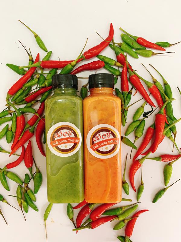 COMBO 2 CHAI MUỐI ỚT XANH ĐỎ MỖI CHAI 250ML Cay Gia Vị