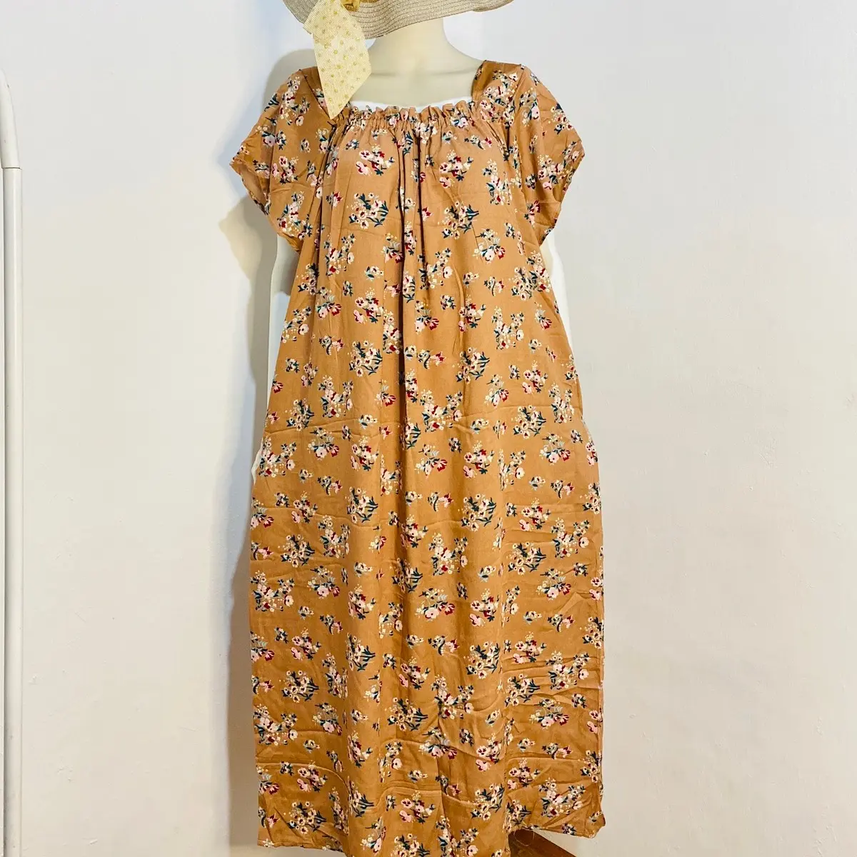 paula daster Daster fuji long / daster kerut dada panjang / daster busui rayon premium