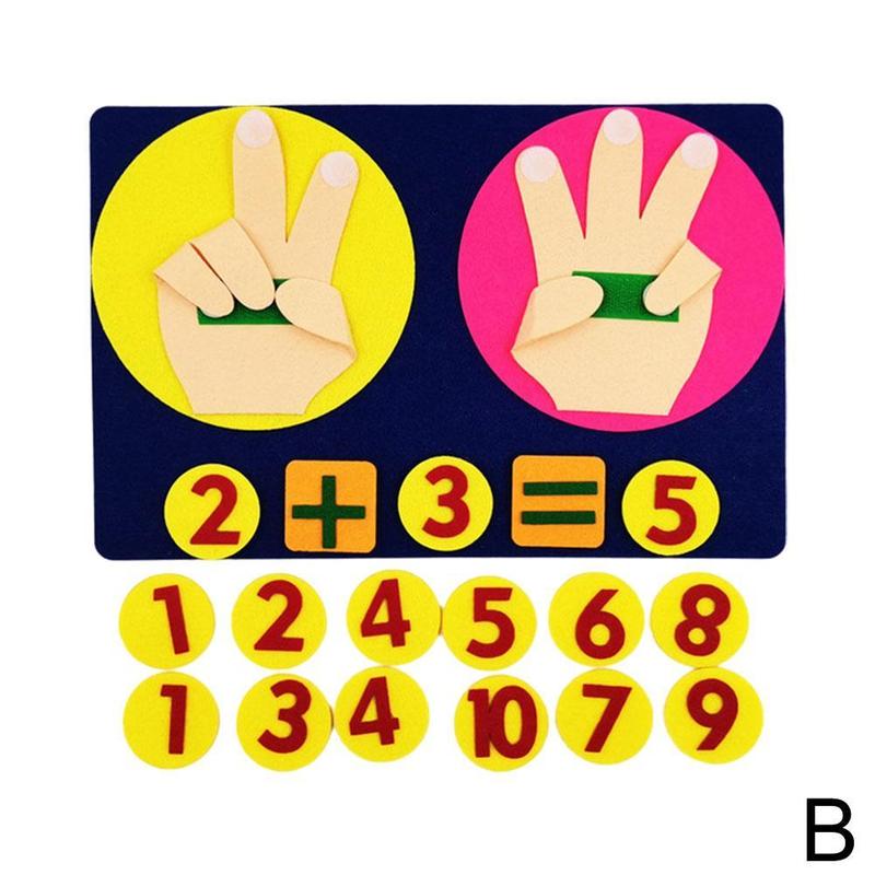 Product Introduction of Kids Montessori Toys Felt Finger Number Math Toys Children Apple Math Toy Hands-on Carrot 35