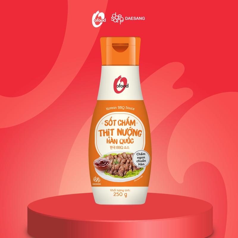 Sốt chấm thịt nướng Hàn Quốc O'food chai 250g Nước Sốt Chua