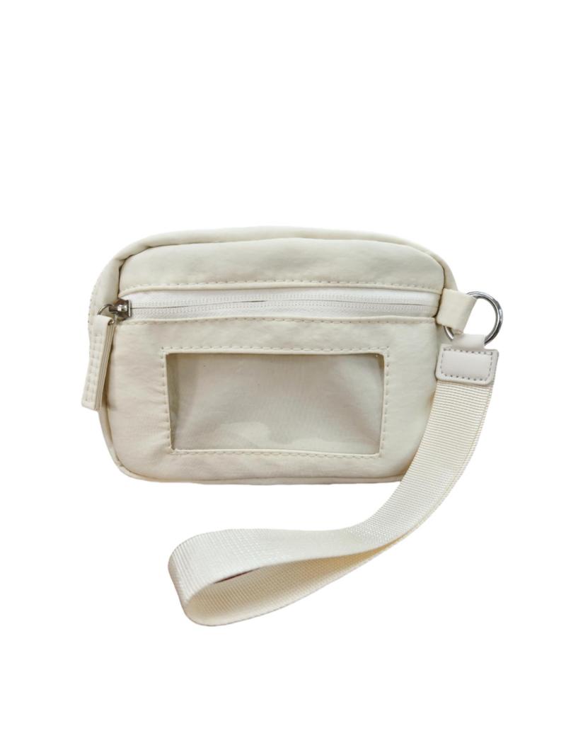 Product Introduction of Women's Solid Color Zipper Wristlet Bag, Fashionable Lightweight Waterproof Wristlet Bag, Casual Versatile Phone Wallet for Daily Used 6