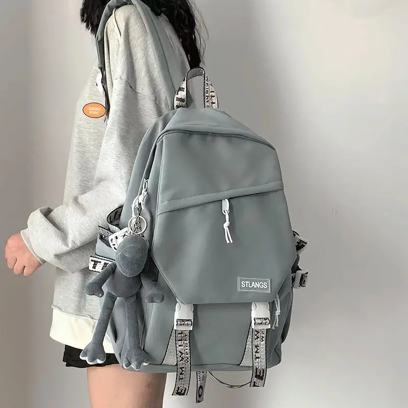 Cặp Sách, Thương Hiệu Thời Trang, Thích Hợp Cho Sinh Viên Đại Học Và Trung Học Cơ Sở, Ba Lô Máy Tính Du Lịch, Ba Lô Sức Chứa Lớn, Hàng Mới Về, Năm 2024 1