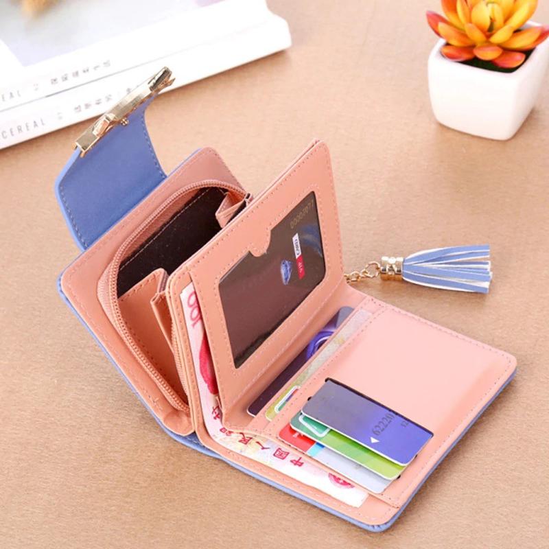 Reyreshy JESICA - Dompet Lipat Mini Dompet Koin Lucu Kartu Uang 4