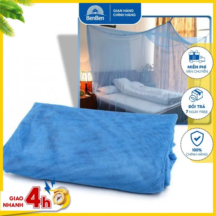 Mùng ngủ giăng dây đủ kích thước, màn ngủ dày lỗ nhỏ chống côn trùng tuyệt đối - Ben Ben 2