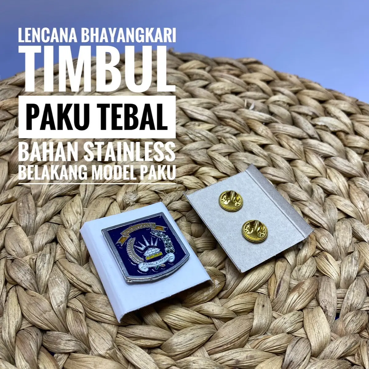 Pin dada Bhayangkari Klip Kerah