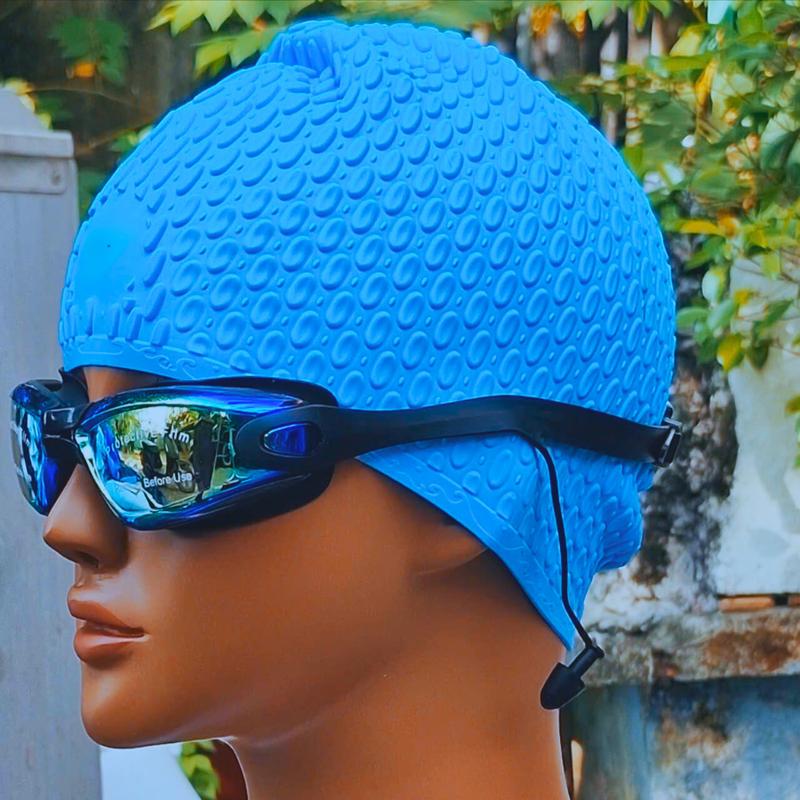 Mũ Bơi Silicone - Mũ Bơi Gai Sần - Bơi Lội - Nam Nữ 0