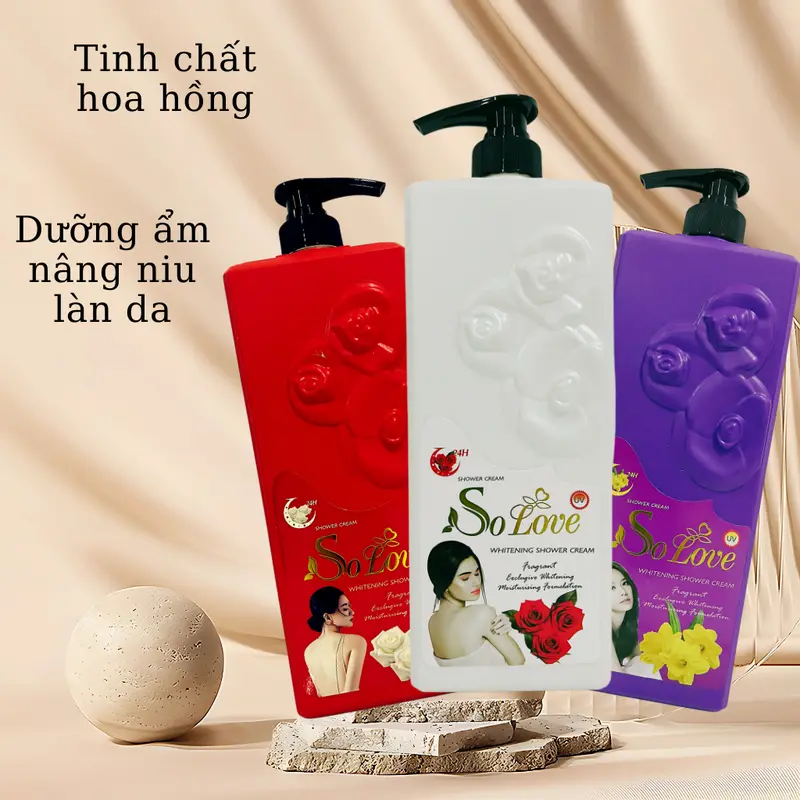 Combo 3 Sữa Tắm SOLOVE LINE Thái Lan 1200ml - Hương Sữa Dê, Hương Nước Hoa, Hương Hải Mã 4