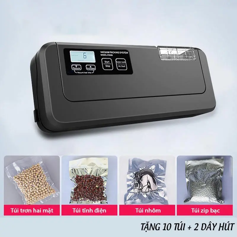 Máy Hút Chân Không Công Suất Lớn P290B Hàng Chuẩn hút và hàn tự động các loại túi, mối hàn kín - Bảo hành 12 tháng 1