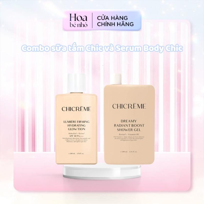 Combo Chicreme sữa tắm + Serum body Chic