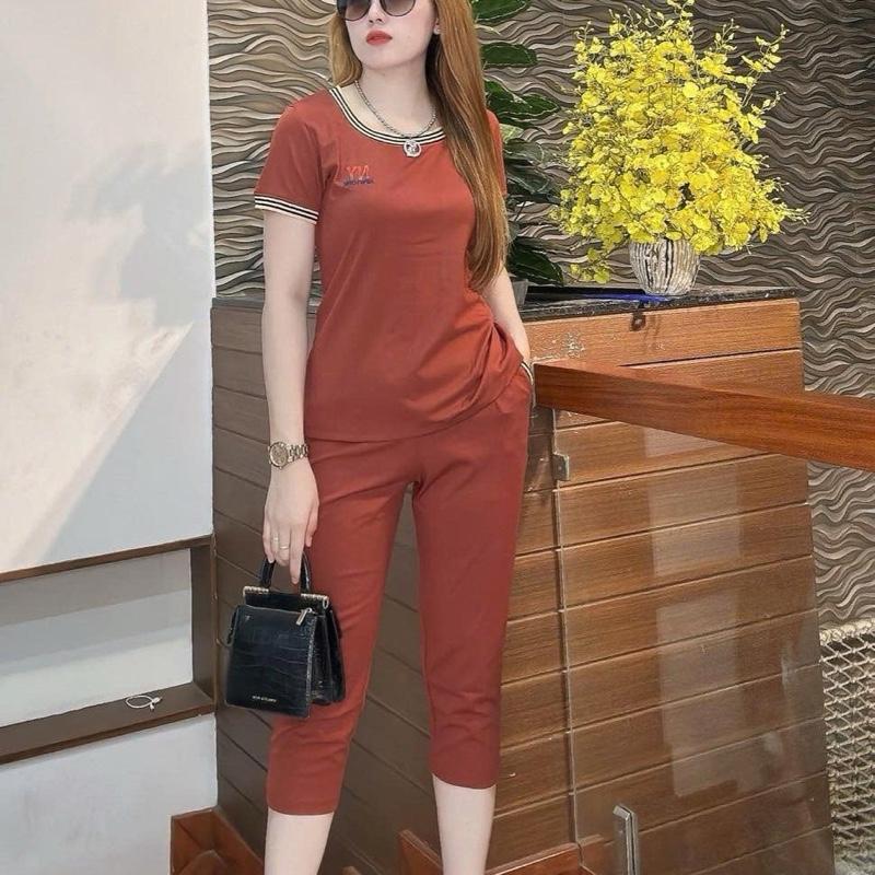 Đồ Bộ Thun Cotton Lạnh 9 Tấc Size 45-80 kí