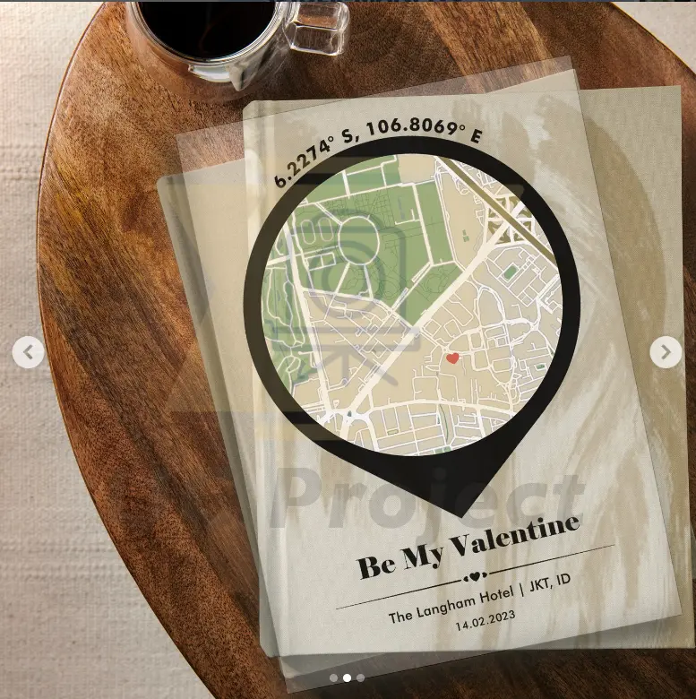 Map Valentine Day Custom Acrylic Valentine 2