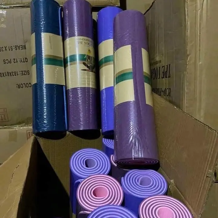 Thảm yoga 2lớp TPE tự nhiên thân thiện với môi trường kích thước 183*61cm  Sport Tập Yoga 4