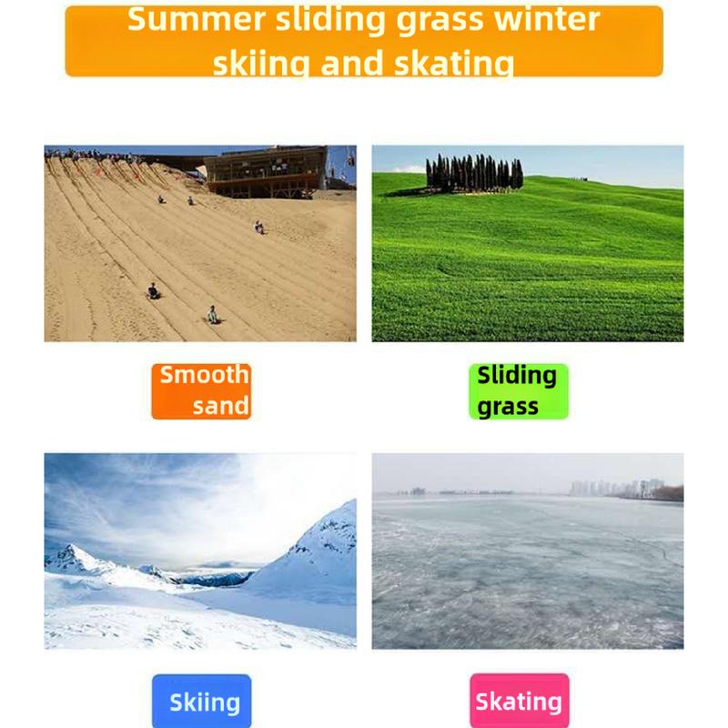 Product Introduction of Children's Lawn/Snow/Sand Skateboarding Slopes Butt Pads Skateboarding Sand Pads Ski Slices Ski Board 8
