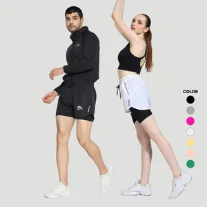 MANIAK Celana Pendek Olahraga Legging Sporty 2in1  Pria Wanita Gym Nyaman Uniseks Parasut (PSTM-PNDK)