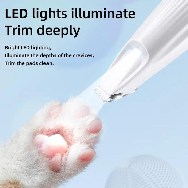 Product Introduction of Dog Cat Hair Foot Hair LED Rechargeable Pet Shaver Electric Clipper Tool Pet Supplies 19