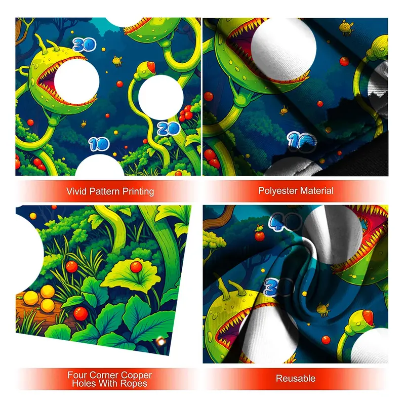 Outdoor Throwing Game Toy, 1 Count Creative Monster Design Sandbag Throwing Toy, Outdoor Leisure Equipment for Party, Camping, Picnic 6