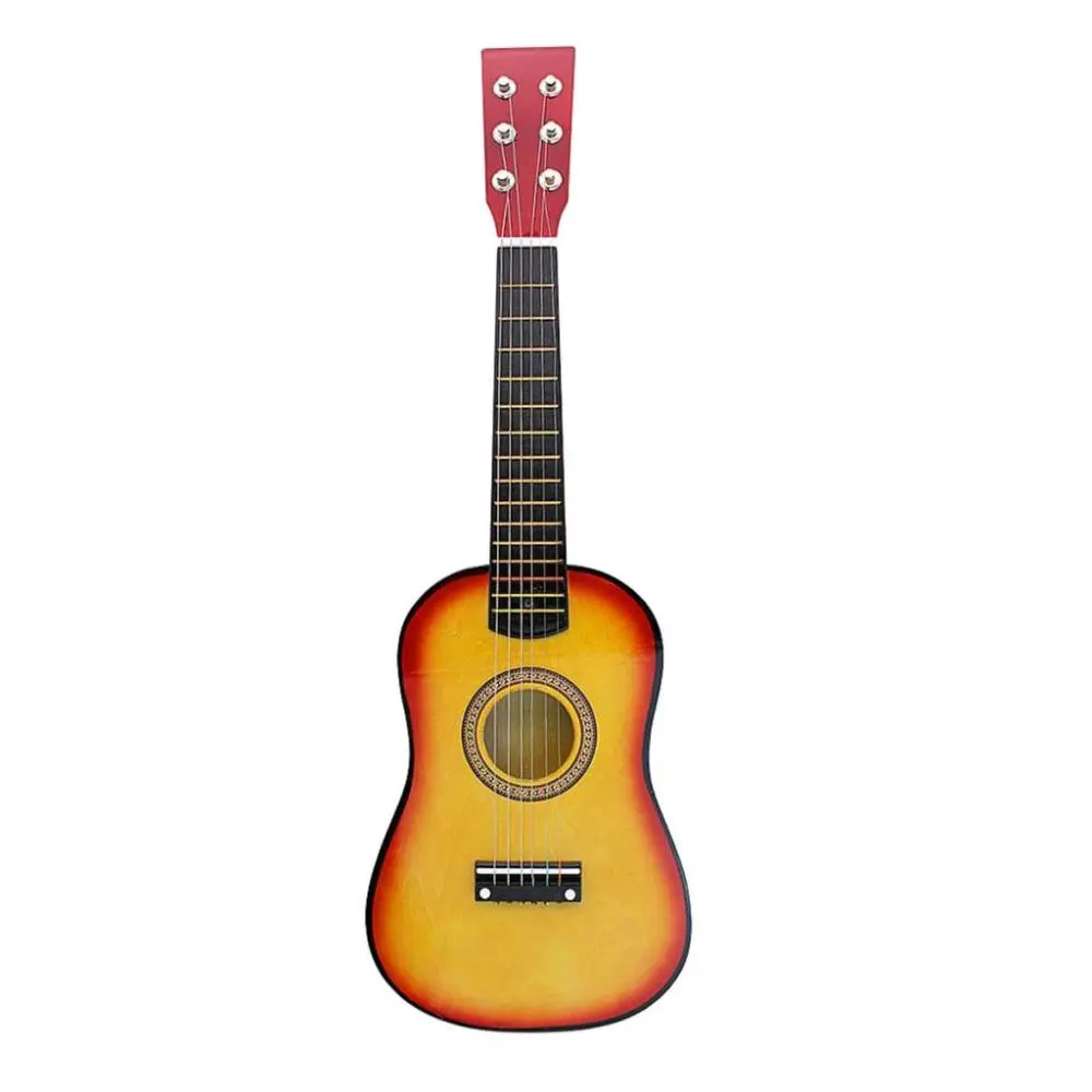 Adults Kids Wooden Acoustic Guitar Musical Instrument Toy