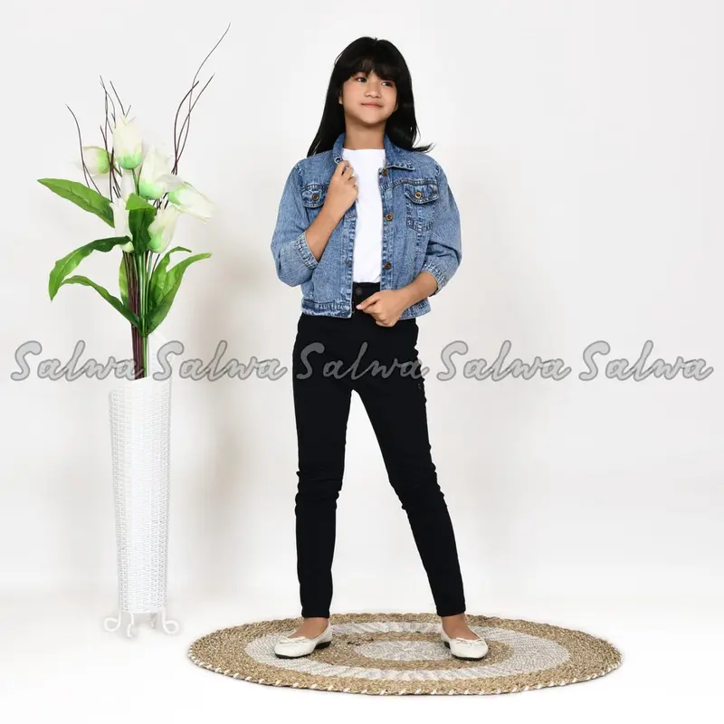 JAKET JEANS ANAK PEREMPUAN PITA BELAKANG 7