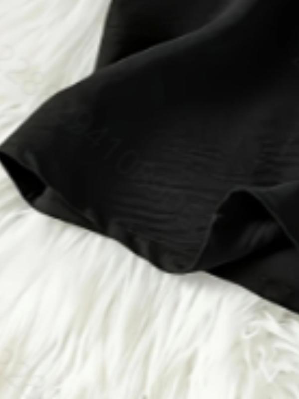 【Plus Size】 Solid Notched Neck Blouses, Casual Top for Summer, Women's Clothing for Daily Wear 3