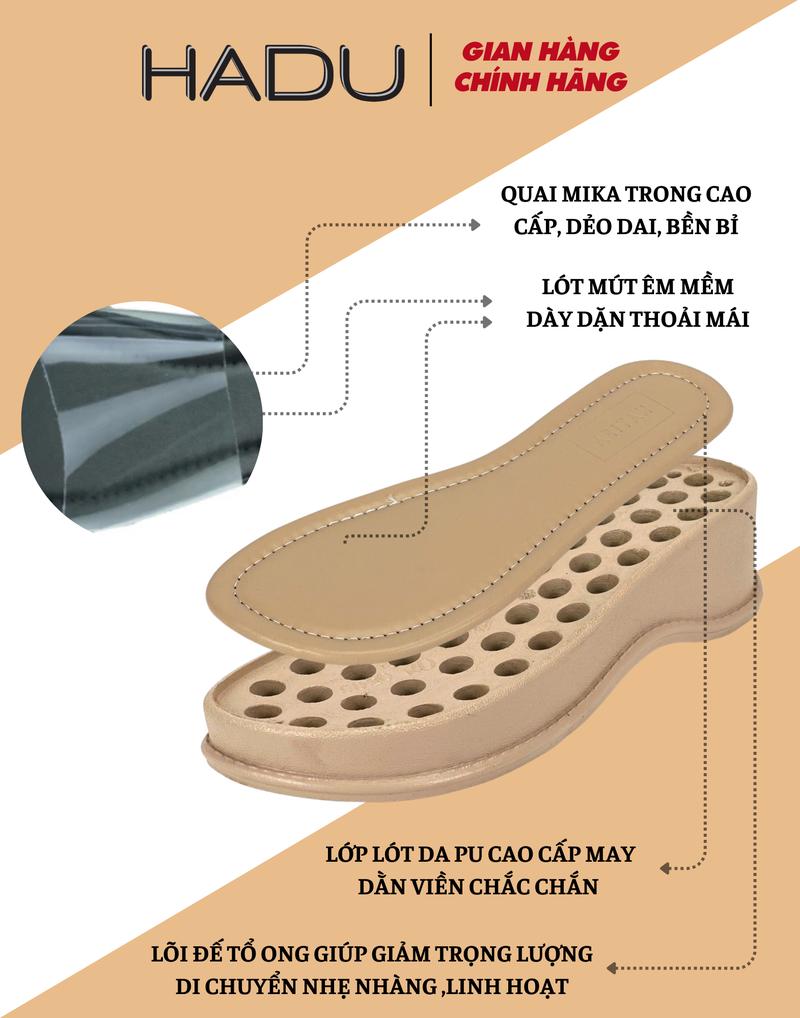 Product Introduction of Dép Nữ Bánh Mì 5P Quai Bản Ngang Mika Trong KELLY KATIFA K512D Đế PU Êm Mềm Bảo Hành 12T 3