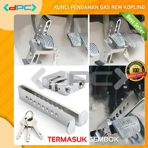 Kunci Pengaman Mobil Gembok Pedal Kopling Rem Gas Anti Maling