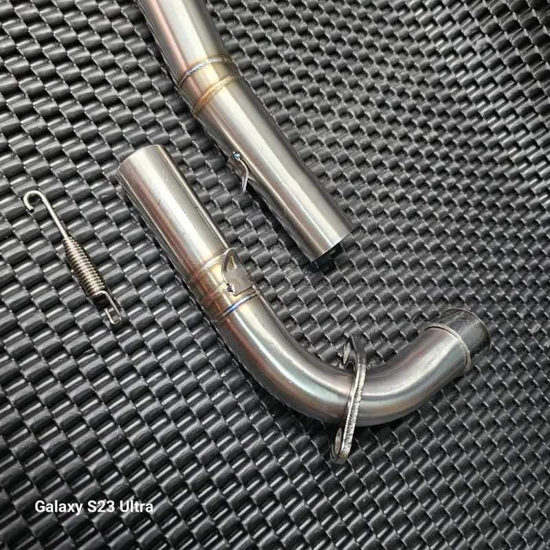 Cổ pô inox 304 2khúc form V2 ôm sát như zin , mối hàn titan đủ size dành cho xe máy wav100/110, drem, cub nhập khẩu Thailad Phụ Kiện Phụ Tùng 6