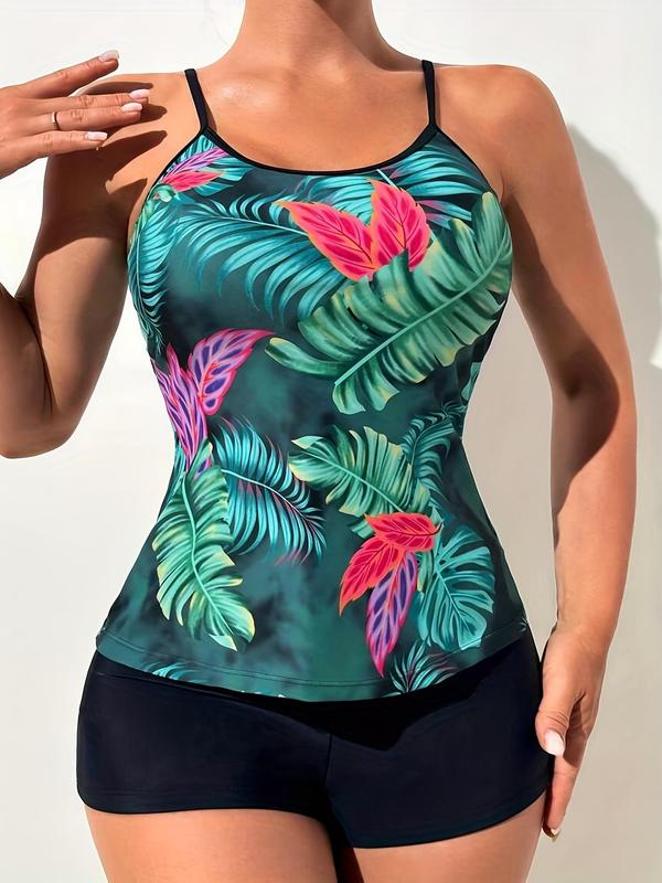 Casual Vacation Print Split Joint Swimwears Casual Vacation Print Split Joint Swimwears