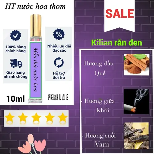 RẮN ĐEN chiết nước hoa 10ml, ngọt ngào, bad boy