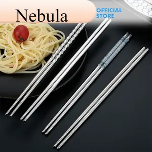 Sumpit Makan Motif H449 Stainless Korea Bulat Ukuran 22