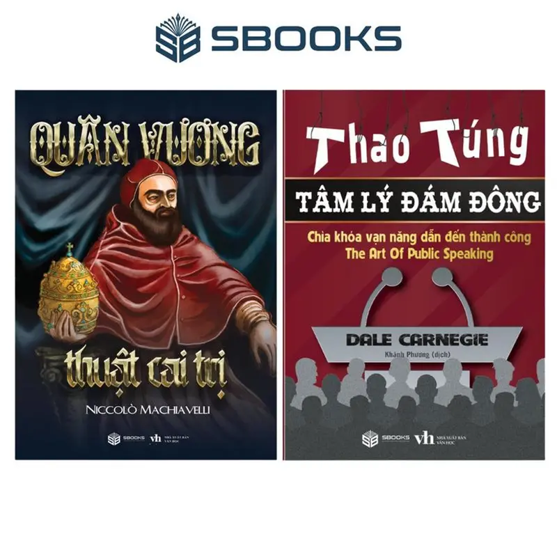 Sách Combo 2 Cuốn : Quân Vương + Thao Túng Tâm Lý Đám Đông - SBOOKS 0