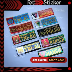 Emblem Sticker BANSER sticker timbul militer