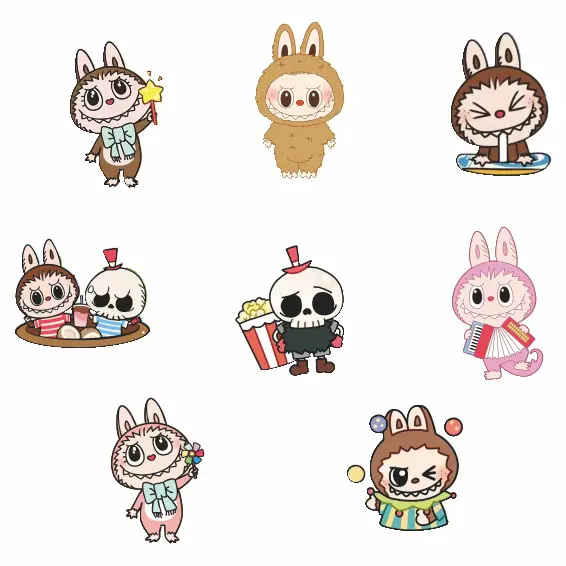 1/3pcs Cartoon Brooch Acrylic Girl's Bag Clothing Decoration Jewelry Accessories Gift