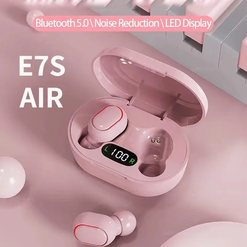 Tai Nghe Bluetooth E7S Cute Mini Pin 7 Tiếng, Nghe Nhạc Bass Hay, Phù Hợp Mấy Bạn Lổ Tay Nhỏ. 0