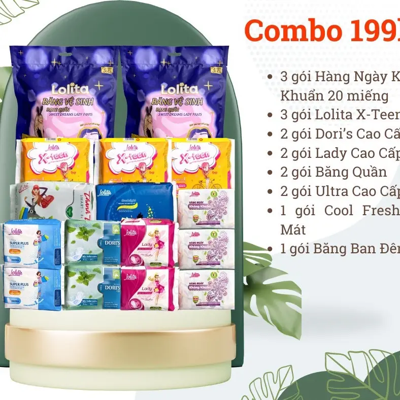 Combo BVS Lolita cao cấp siêu thấm hút