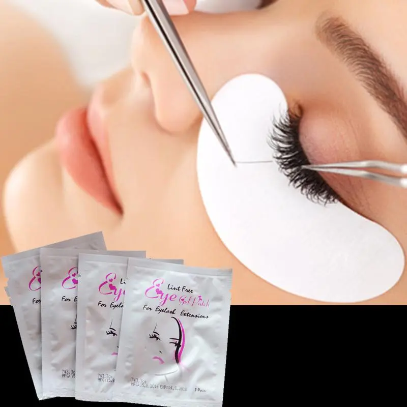 10pcs Eye Pads Eyelash Extension Paper Patches Under For Fake Eyelashes Z8K3