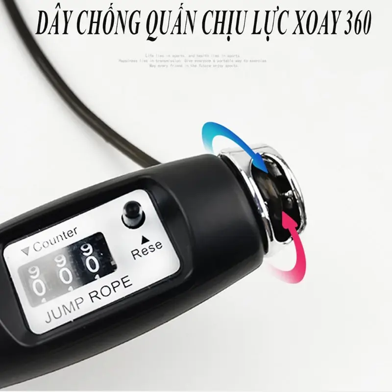 Dây Nhảy Thể Dục Giảm Cân, Thể Lực, Thể Thao, Tập Gym Có Đếm Số Vòng Tự Động có tạ , tập thể dục tại nhà 4