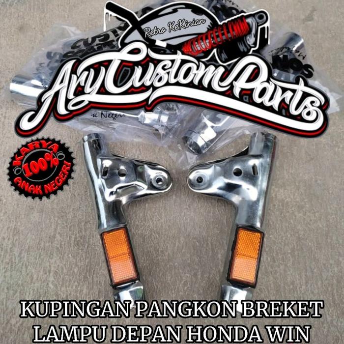 Gambar Kupingan lampu honda win breket lampu honda win old dari Ary Custom Parts Cikarang Kab. Bekasi Tokopedia