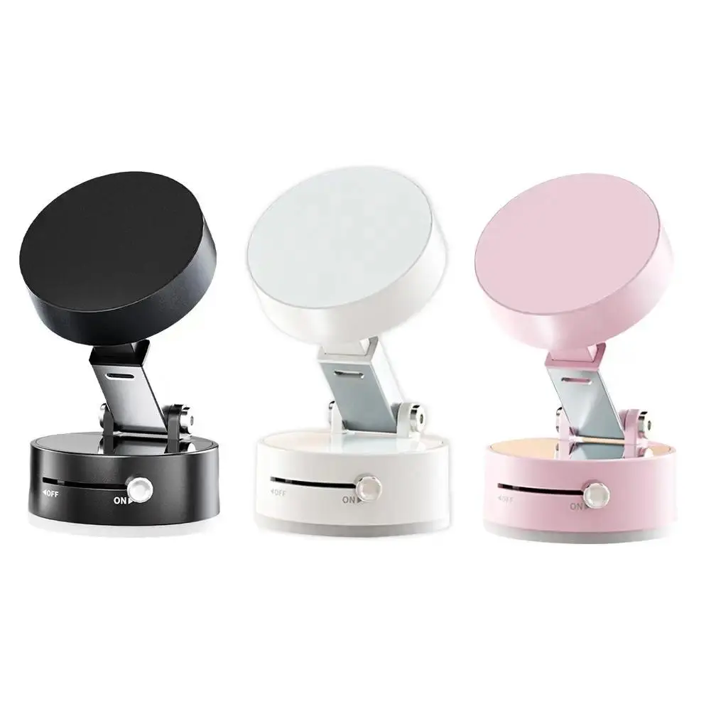 360 degree rotating Magsafe vacuum magnetic suction cup folding car holder suitable for iPhone/Android double-sided magnetic holder Iron Button Mechanical Smartphone