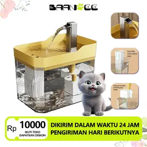 Tempat Minum Otomatis-Tempat Minum Kucing-Pet Water Feeder-Air Mancur Hewan-Keran Air Otomatis Kucing-Filter Air  Automatic