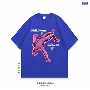 KAOS REGULER PRIA T-Shirt Blue Electric Genesis - Fallen Angel | BISA COD