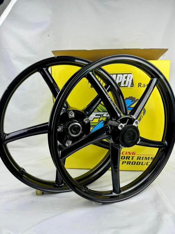 Mâm 5 cây Foxracing Cho Ex150 và Winner 1.4 1.6 Đen bóng   Phụ Tùng chuyên wave cặp bánh nhỏ cardinal fox