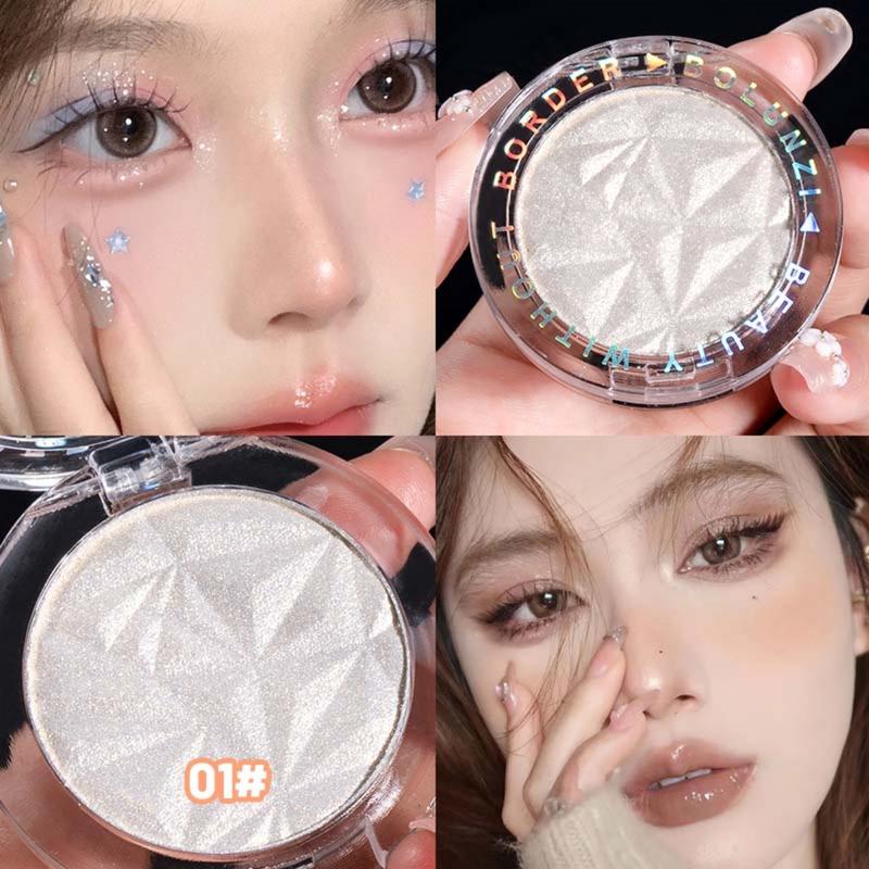 Bảng Phấn Mắt Kim Tuyến 2 Màu Phấn Đánh ánh Trang Điểm Bút Bắt Sáng Lớp Hoàn Thiện Lì Và Lung Linh Phấn Mắt Làm Sáng Đường Viền Má Màu Vàng Sâm Panh Mỹ Phẩm Trang Điểm bắtsáng