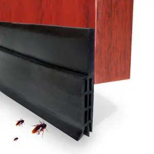Penutup debu Handdiy Lis Penghalang Debu Bawah Pintu Door Bottom Seal 100 cm - FF53 - Black